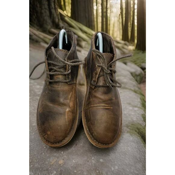 OLIBERTE Chukka Leather Lace-up Boots Men's Size 40 EU/US 7 - Picture 2 of 16